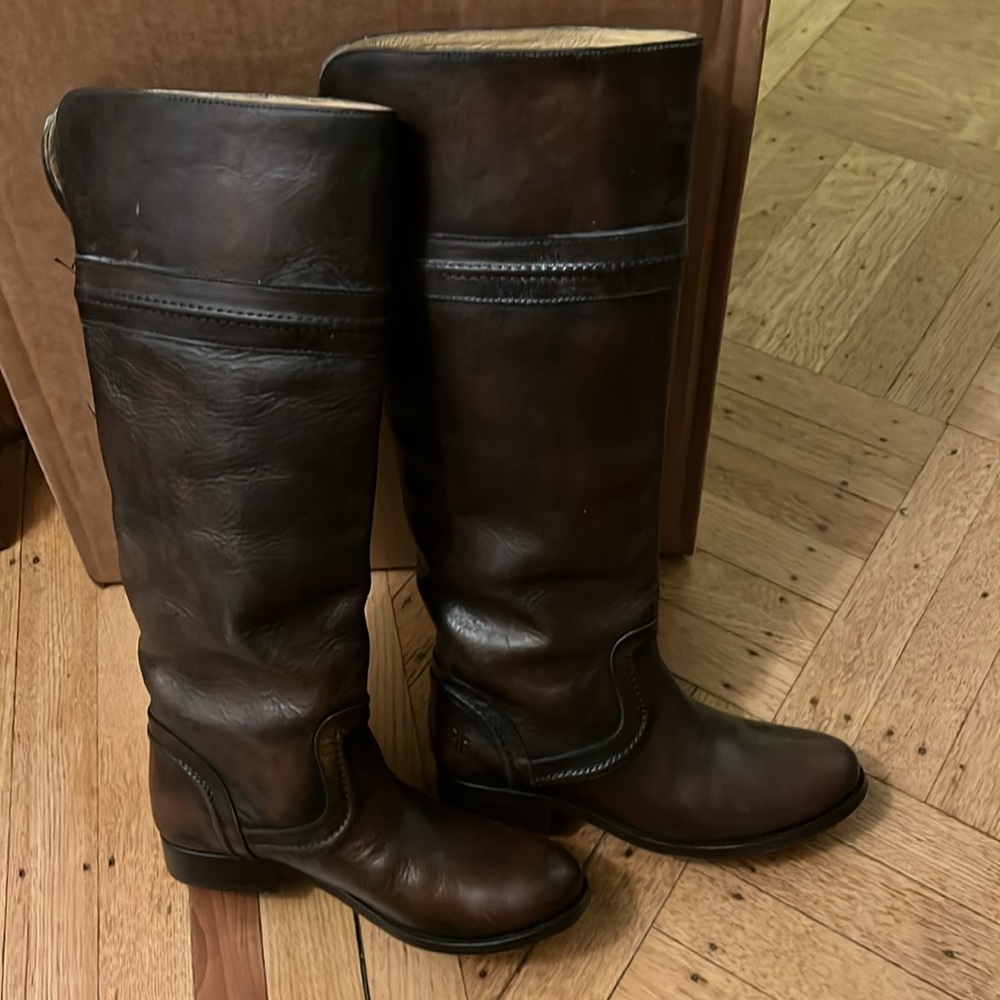 Frye Melissa Trapunto Pull On Tall Boots 5.5M